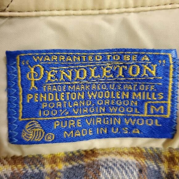 Vintage Pendleton Mens Wool Button Up Shirt Size M USA Made Country Fall Chores - Picture 3 of 12